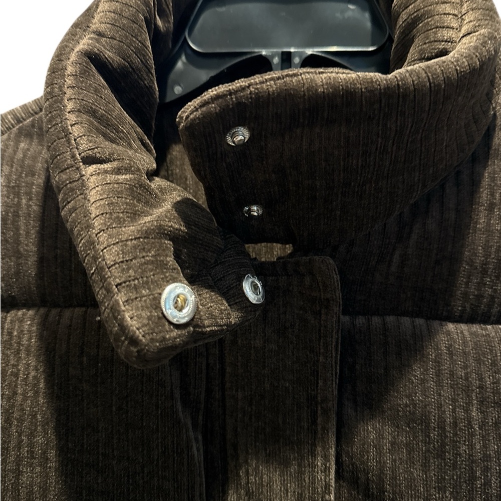 Wonderly Women’s S Brown Corduroy Puffer Jacket NWT Belk - Picture 3 of 7